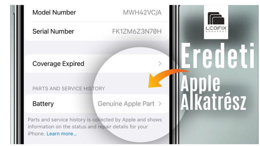 iPhone 12 akkumulátor csere eredeti Apple alkatrésszel - 1 órán belül