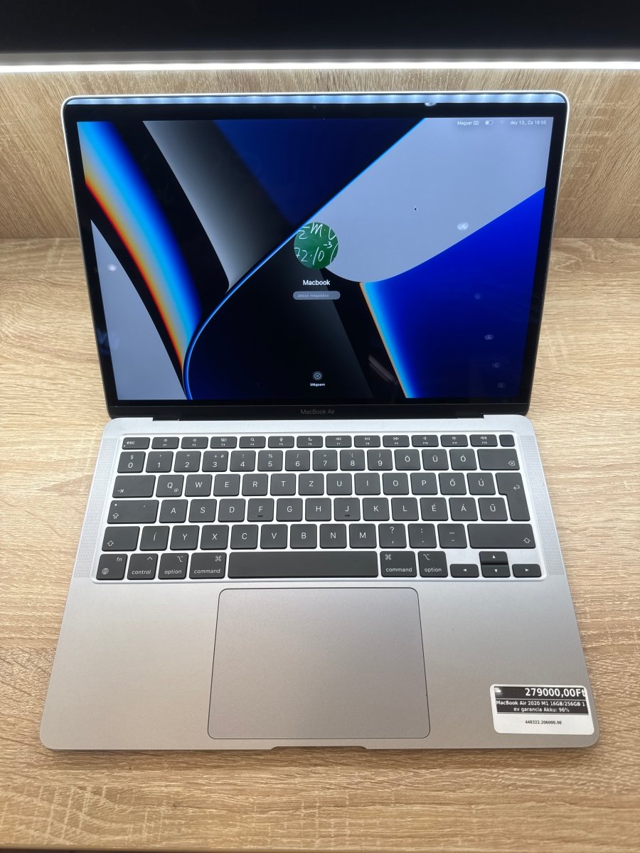 MacBook Air 2020 M1 16GB/256GB 1 év garancia Akku: 96% - LCDEAL