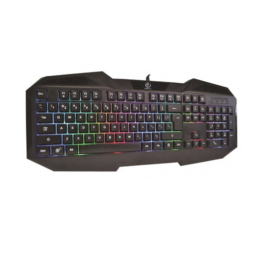 Rebeltec Patrol wire keyboard with backlight black - LCDEAL