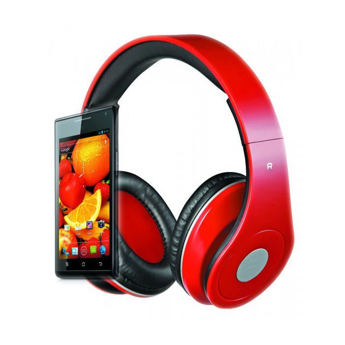 Rebeltec wired headphones AUDIOFEEL2 red - LCDEAL