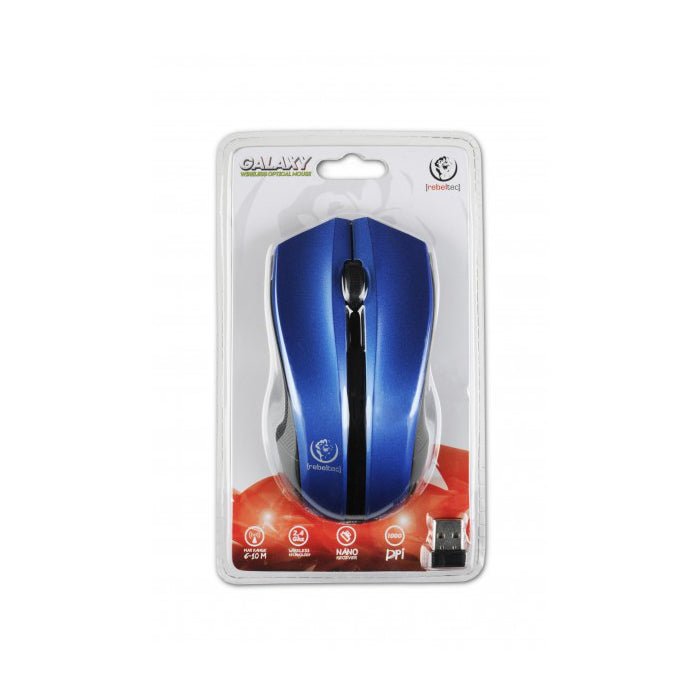 Rebeltec wireless mouse Galaxy blue/black - LCDEAL