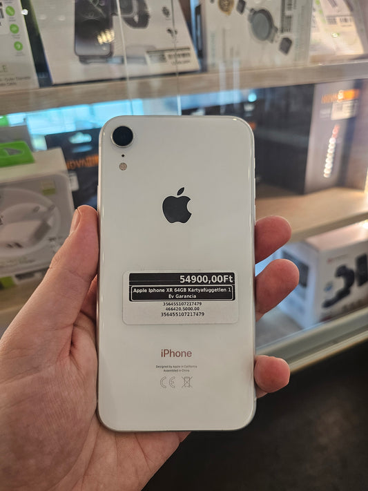 Apple Iphone XR 64GB Kártyafüggetlen 1 Év Garancia
