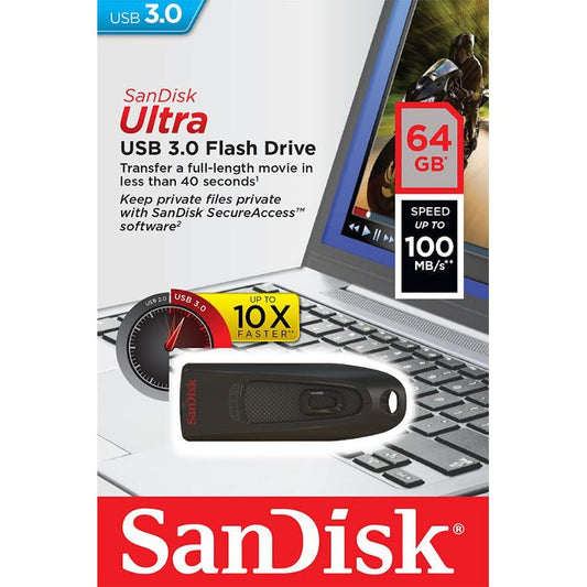 SanDisk pendrive 64GB USB 3.0 Cruzer Ultra - LCDEAL