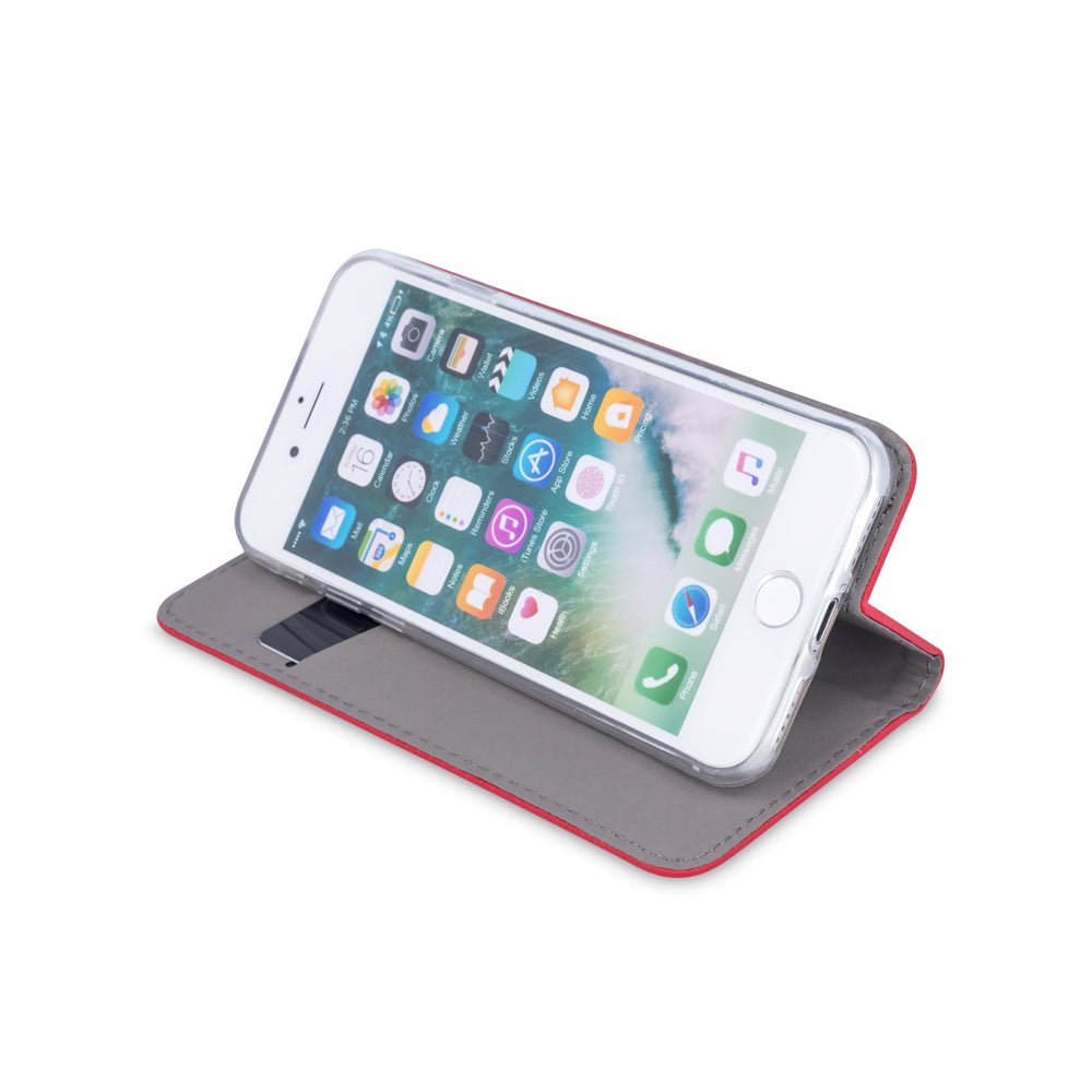 Smart Magnet case for iPhone 7 / 8 / SE 2020 / SE 2022 red - LCDEAL