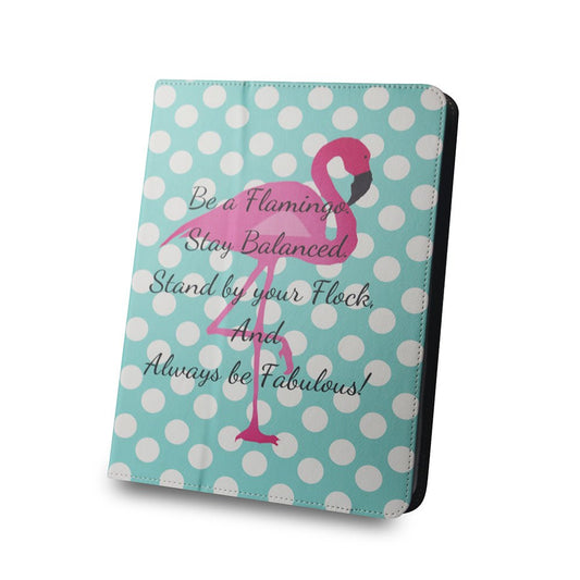 Universal case Flamingo and dots for tablet 9 - 10&quot; - LCDEAL