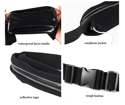 Waist case with window 6,2&quot; black - LCDEAL